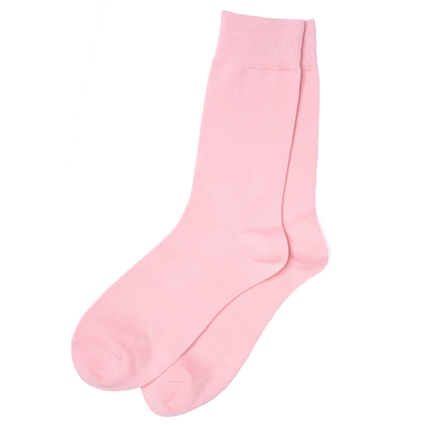 Pink Cotton Blend Socks