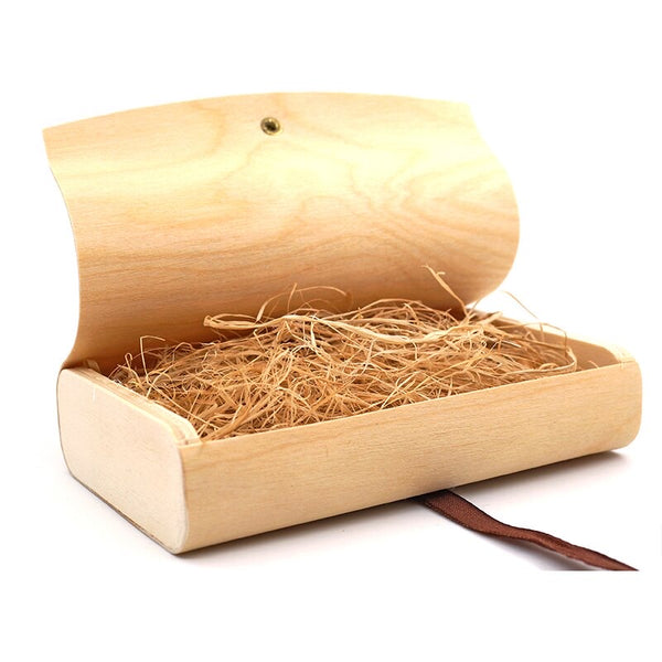 Curved Wooden Bow Tie Gift Box