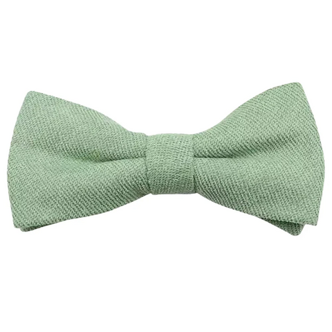 Harrison Sage Green Cotton Blend Bow Tie