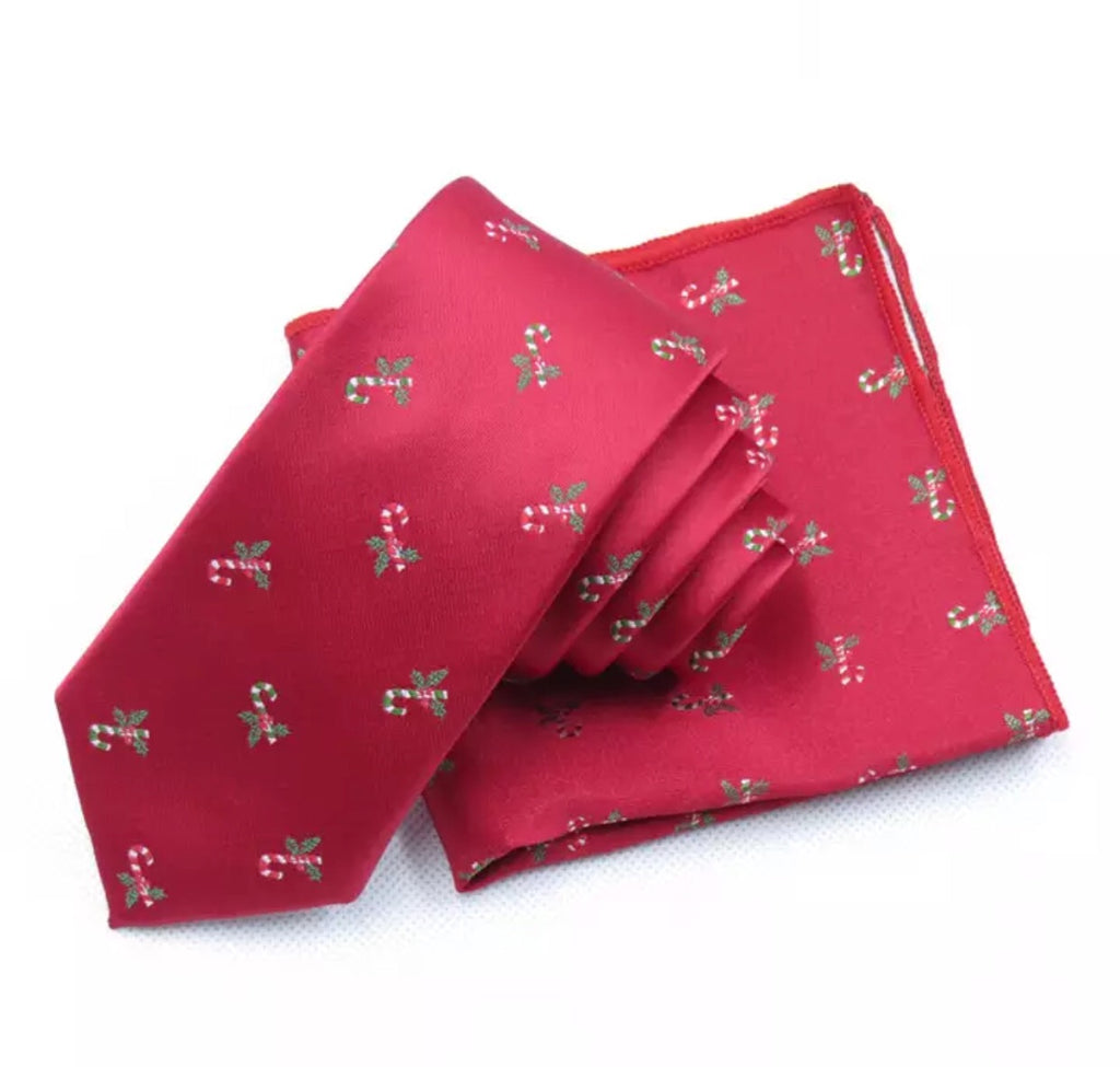 Holly Christmas Red Tie Only