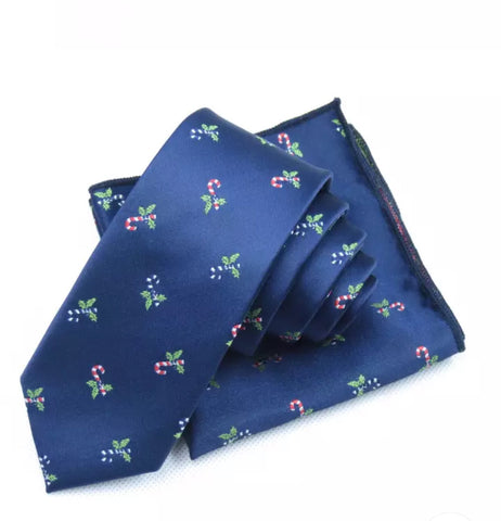 Ivy Christmas Blue And Green Tie Only