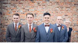 Charlie Burnt Orange Tweed Wool Tie – The Ultimate Wedding Accessory